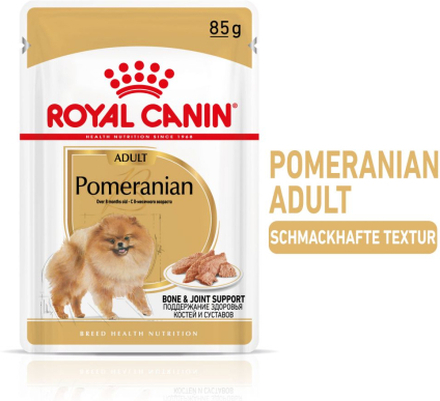 Royal Canin Breed Pomeranian für Zwergspitze Mousse - 12 x 85 g