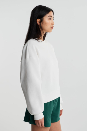 Gina Tricot - Basic sweater - collegetröjor - White - M - Female