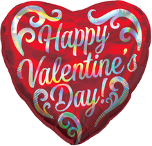 Happy Valentines Day Ballong Regnbågsskimrande