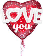 Love You 3D Folieballong