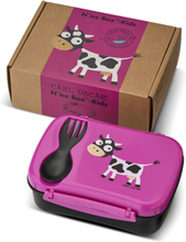 N'ice Box Kids, Lunch Box With Cooling Pack - Purple Home Meal Time Lunch Boxes Lilla Carl Oscar*Betinget Tilbud
