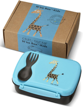 N'ice Box Kids, Lunch Box With Cooling Pack - Turquoise Home Meal Time Lunch Boxes Blå Carl Oscar*Betinget Tilbud