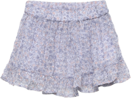 Skirt Flower Dobby Dresses & Skirts Skirts Short Skirts Grå Creamie*Betinget Tilbud