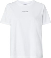 Micro Logo T-Shirt T-shirts & Tops Short-sleeved Hvit Calvin Klein*Betinget Tilbud