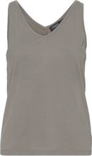 Slcolumbine Tank Top T-shirts & Tops Sleeveless Grå Soaked In Luxury*Betinget Tilbud