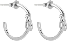 Knot Mini Hoops Accessories Jewellery Earrings Hoops Silver SOPHIE By SOPHIE