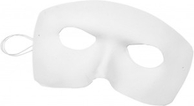 Masker, vit, H: 12 cm, B: 17 cm, 12 st./ 1 frp.