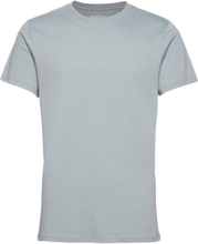 Crew-Neck Cotton T-shirts Short-sleeved Blå Bread & Boxers*Betinget Tilbud