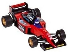 Modelauto Formule 1 wagen rood 10 cm