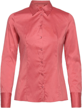 The Fitted Shirt Langermet Skjorte Rød HUGO*Betinget Tilbud