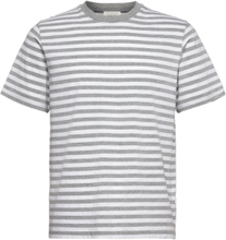 Sami Classic Stripe T-Shirt T-shirts Short-sleeved Grå Wood Wood*Betinget Tilbud