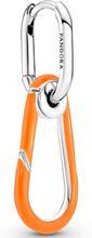 Pandora Me 291982C01 Oorhanger Bright Orange Hoop Link zilver-emaille oranje