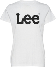 Logo Tee T-shirts & Tops Short-sleeved Hvit Lee Jeans*Betinget Tilbud