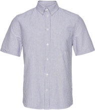 Michael Oxford Shirt Ss Kortermet Skjorte Lilla Wood Wood*Betinget Tilbud
