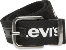 Levi's® Wordmark Webbing Belt Belte Svart Levi's*Betinget Tilbud