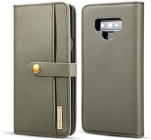 DG.MING Detachable 2-in-1 Split Leather Wallet Protection Shell + PC Back Case for Samsung Galaxy No