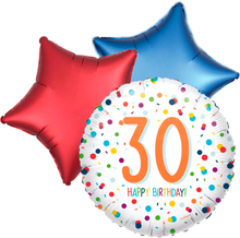 ballontoefje confetti 30ste verjaardag
