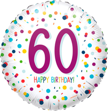 60ste verjaardag ballon confetti