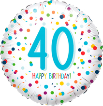 40ste verjaardag ballon confetti