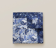 Eton Blå bomullsnäsduk med paisleymönster