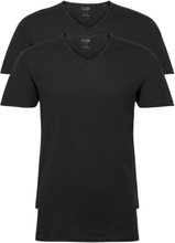 Puma Basic 2P V-Neck T-shirts Short-sleeved Svart PUMA*Betinget Tilbud