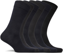 Socks 6-P, Bamboo Underwear Socks Regular Socks Svart TOPECO*Betinget Tilbud