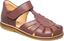 Sandals - Flat - Closed Toe - Shoes Summer Shoes Sandals Lilla ANGULUS*Betinget Tilbud