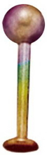 Ball Labrett Rainbow - 1,2 x 8 mm Labret