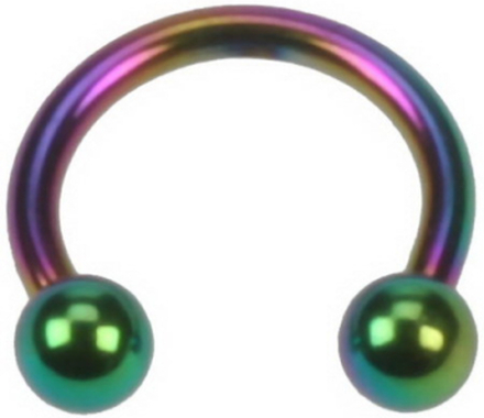 Round Rainbow Ball - 1,2 x 8 mm Ögonbrynspiercing