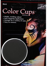Color Cups 15 gr - Black Mehron Oljebasert Ansikt & Kroppssminke
