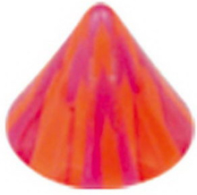 Ruter Orange/Lila - 5 mm Akrylkula till 1,6 mm stång