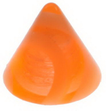 Marble Spike - Orange Akrylkula - 3 mm kula till 1,2 mm stång