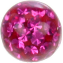 Shiny Stones Mörk Rosa - 4 mm Akrylkula till 1,2 mm stång