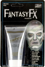 Monster Grey Fantasy F-X Makeup - 30 ml Vannbasert Mehron Ansikt og Kropssminke