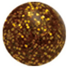 Zircon Glitterball Gold - 6 mm Akrylkula till 1,6 mm stång