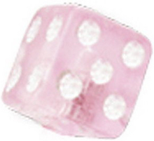 Lucky Strike Pink - 3 mm Akrylkula till 1,2 mm stång