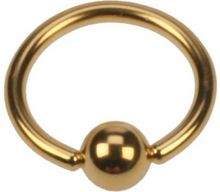 Guldfärgad PVD Ball Closure Ring Piercing