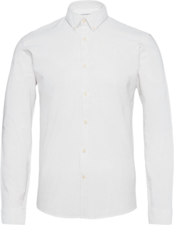 Oxford Superflex Shirt L/S Skjorte Business Hvit Lindbergh*Betinget Tilbud