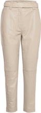 Indie Leather New Trousers Trousers Leather Leggings/Bukser Beige Second Female*Betinget Tilbud