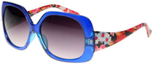 Chicago - Blå Solglasögon med Blommigt Print Inspirerat av DKNY
