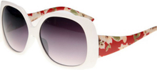 Chicago - Vita Solglasögon med Blommigt Print Inspirerat av DKNY