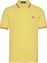 Twin Tipped Fp Shirt Polos Short-sleeved Gul Fred Perry*Betinget Tilbud