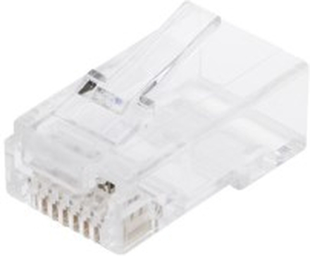 Luxorparts RJ45-kontakt för rund Cat. 6 UTP-kabel 20-pack
