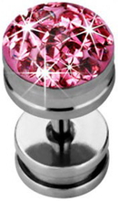 Glitter Stone in Pink - Fejkpiercing