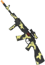 Army Machine Gun med Rörelse & Ljud - 60cm Maskeradtillbehör