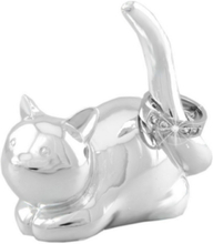 Katt Ringhållare – Silverfärgad