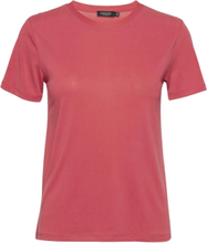 Slcolumbine Crew-Neck T-Shirt Ss T-shirts & Tops Short-sleeved Rosa Soaked In Luxury*Betinget Tilbud