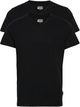 V-Shirt 2-P T-shirts Short-sleeved Svart Jockey*Betinget Tilbud