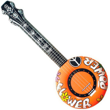 Flower Power - Orange Oppblåsbar Banjo