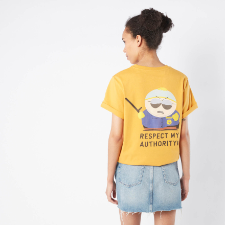 South Park Respect My Authority Unisex T-Shirt - Mustard - XXL - Mustard